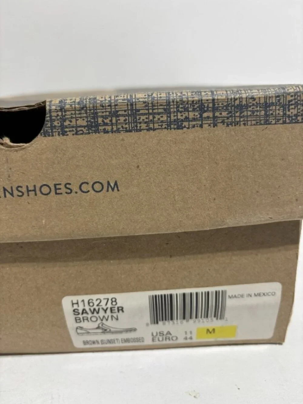 Born Men’s Nigel 3-Eye Brown Leather Oxford, Size 11 M